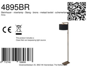 steinhauer-lampadaire-stang-bronze-métaltextile-lamped'ambiance-e27-4895br-8a