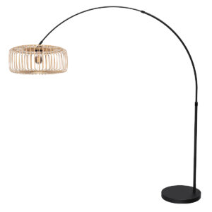 mexlite-lampadaire-flair-noir-bamboumétal-lampearquée-e27-4665zw-1