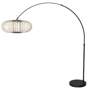 mexlite-lampadaire-flair-noir-bamboumétal-lampearquée-e27-4668zw-1