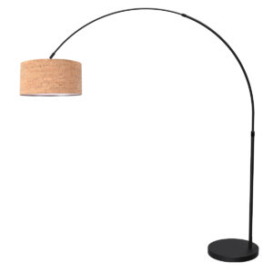 mexlite-lampadaire-flair-noir-métaltextile-lampearquée-e27-4653zw-1