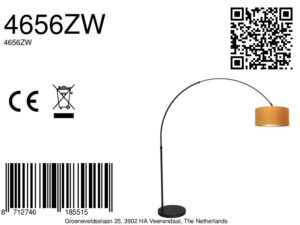 mexlite-lampadaire-flair-noir-métaltextile-lampearquée-e27-4656zw-8a