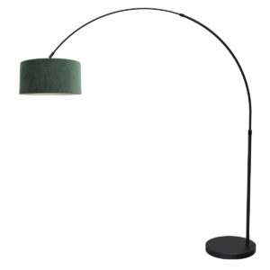 mexlite-lampadaire-flair-noir-métaltextile-lampearquée-e27-4660zw-1