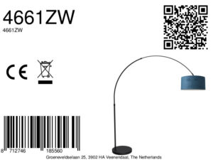 mexlite-lampadaire-flair-noir-métaltextile-lampearquée-e27-4661zw-8a