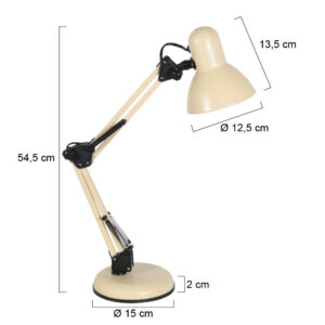 mexlite-lampedetable-study-beige-métal-lampedebureau-e27-3456cr-7