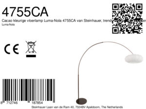 steinhauer-lampadaire-sparkledlight-marron-métaltextile-lampearquée-e27-4755ca-8a
