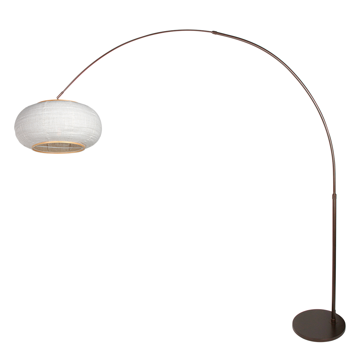 steinhauer-lampadaire-sparkledlight-marron-métaltextile-lampearquée-e27-4761ca-1