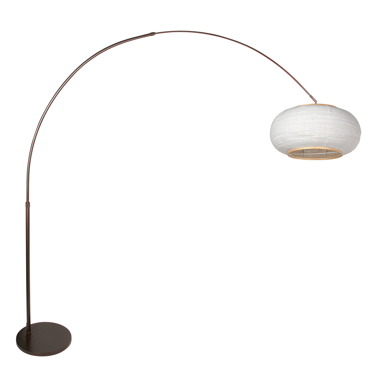 steinhauer-lampadaire-sparkledlight-marron-métaltextile-lampearquée-e27-4761ca-1