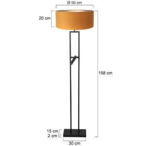 steinhauer-lampadaire-stang-noir-métaltextile-lampedelecture-led_e27-4724zw-7