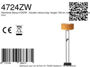 steinhauer-lampadaire-stang-noir-métaltextile-lampedelecture-led_e27-4724zw-8a
