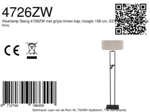 steinhauer-lampadaire-stang-noir-métaltextile-lampedelecture-led_e27-4726zw-8a