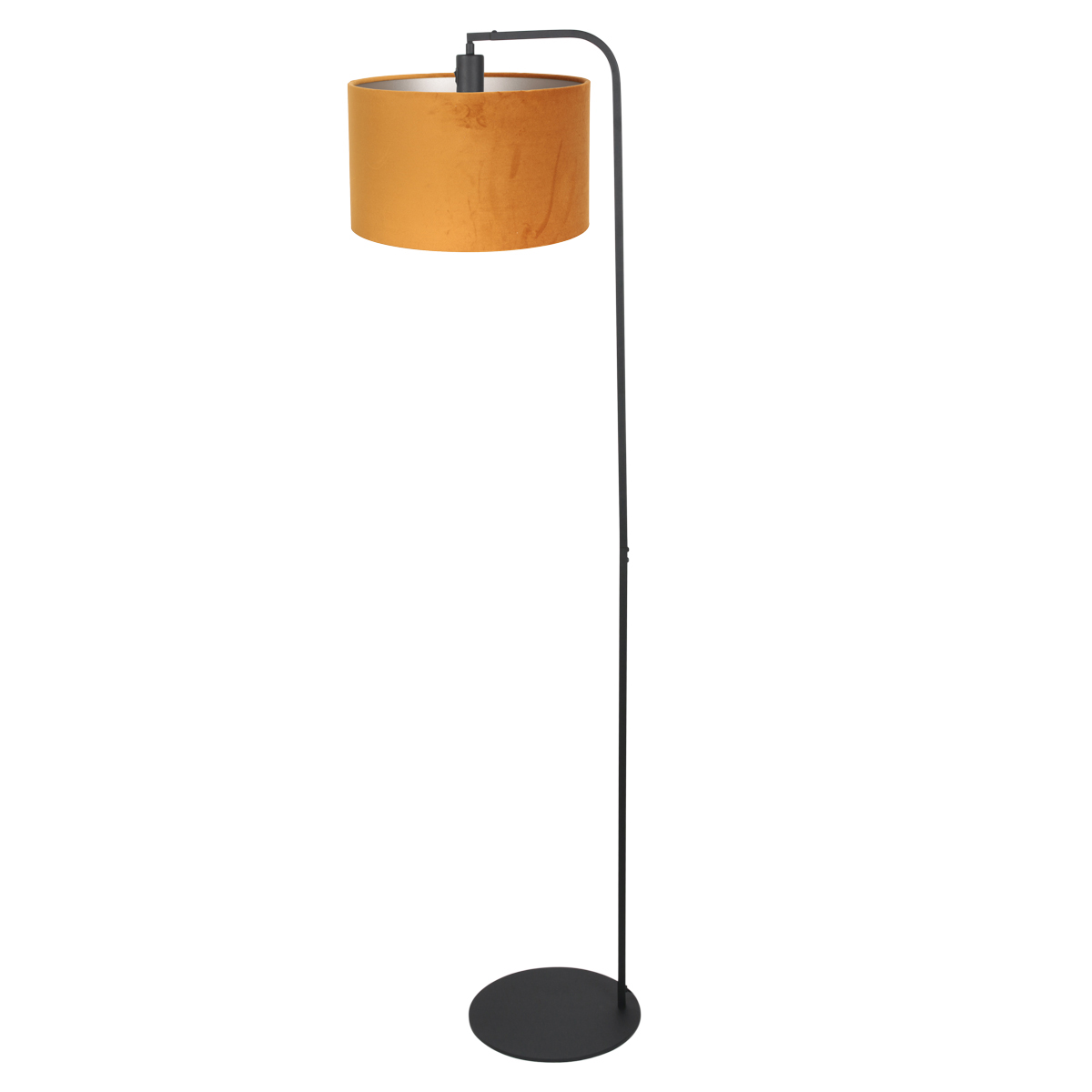 steinhauer-lampadaire-stang-noir-métalvelourstissu-ø28cm-e27-4793zw-1