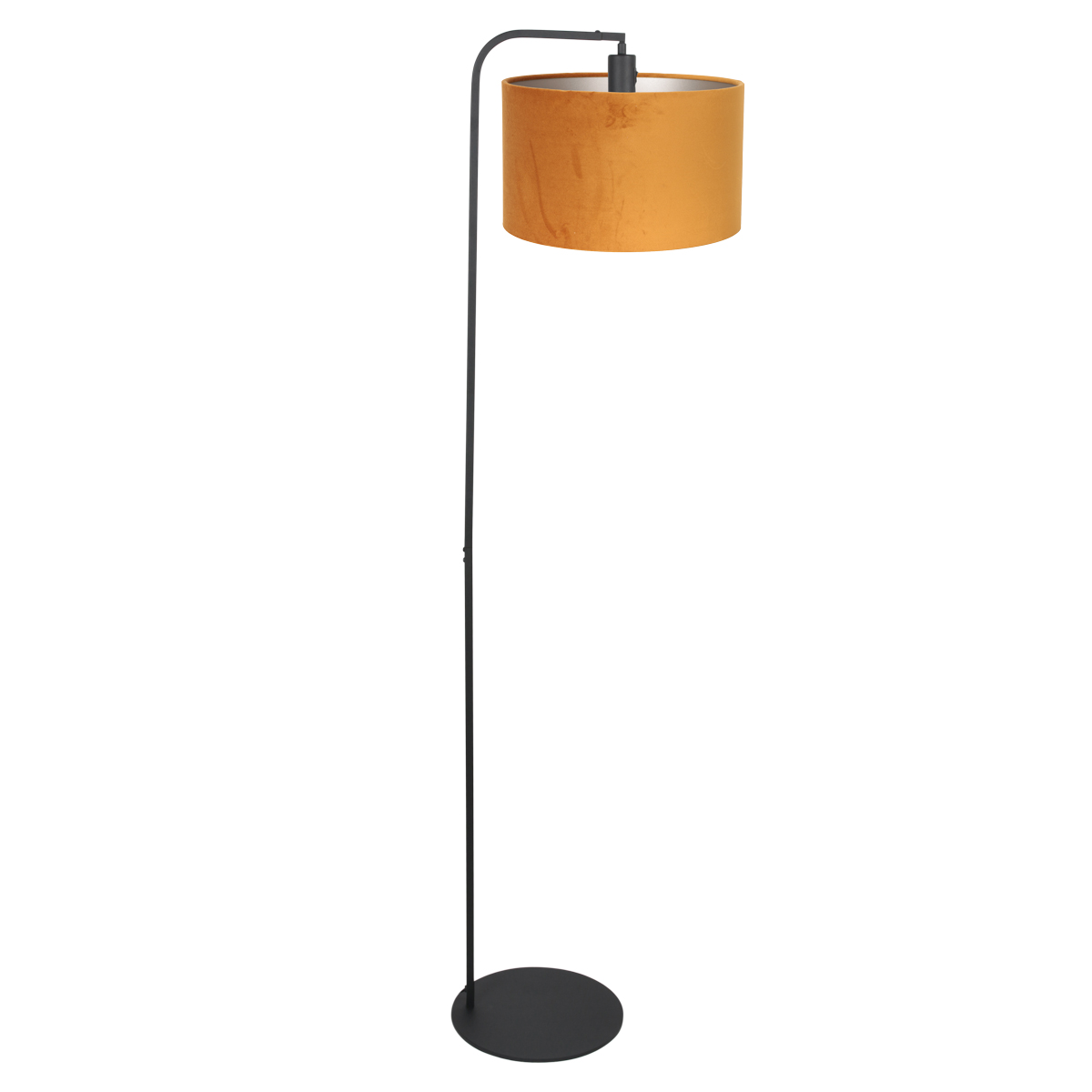 steinhauer-lampadaire-stang-noir-métalvelourstissu-ø28cm-e27-4793zw-1