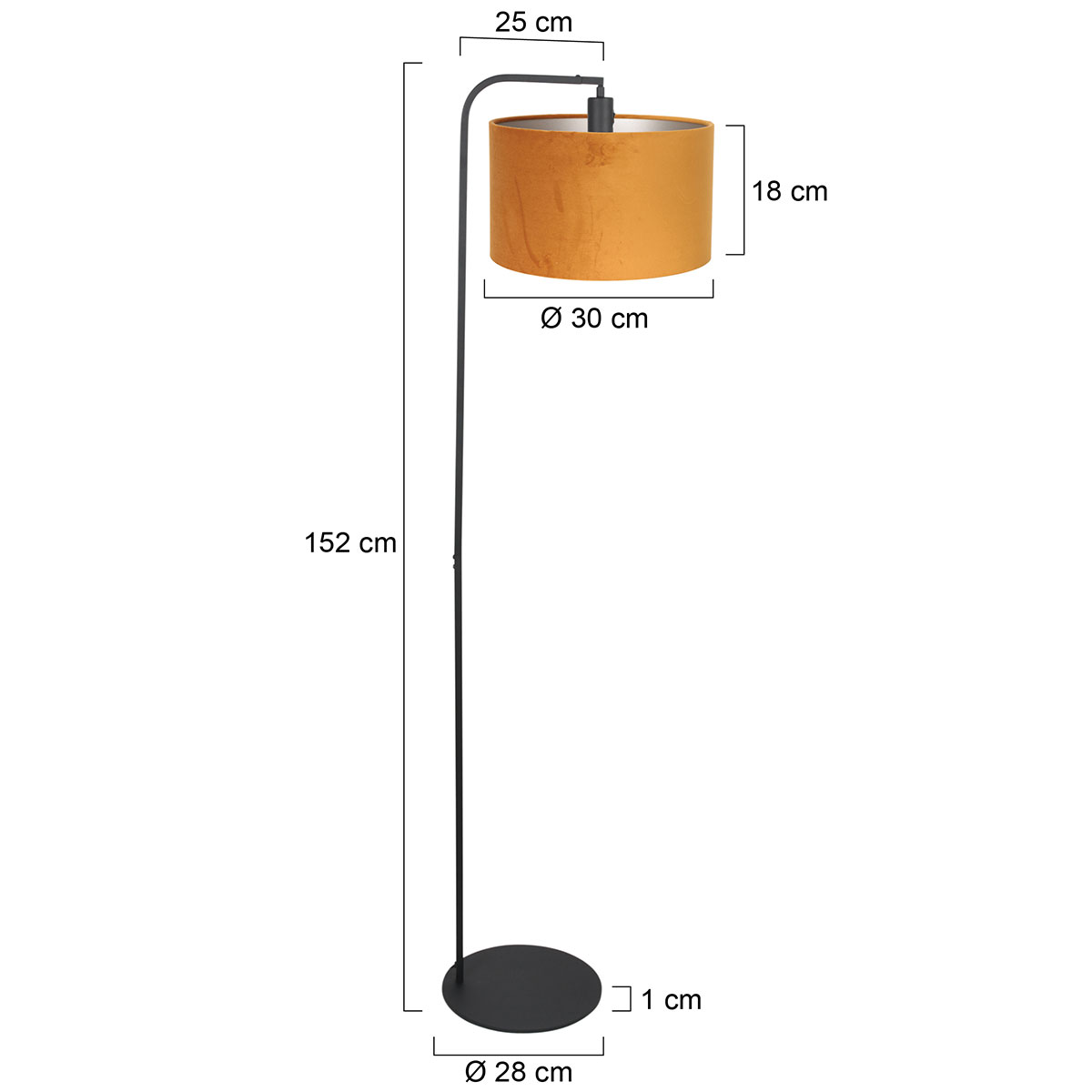 steinhauer-lampadaire-stang-noir-métalvelourstissu-ø28cm-e27-4793zw-7